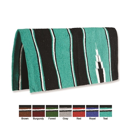 Acrylic Cotton Navajo Blanket TEAL